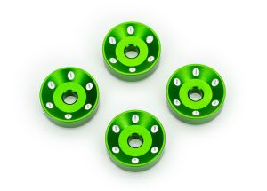 TRAXXAS MAXX SLASH WHEEL WASHERS ALUM 10257-GRN
