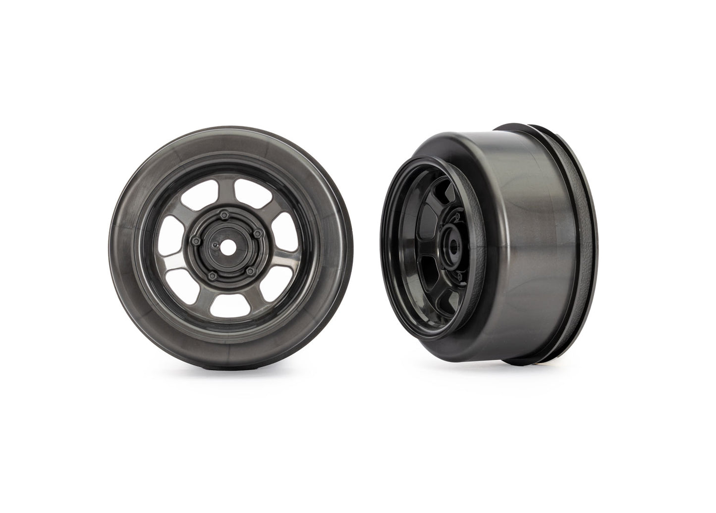 TRAXXAS Slash Modified Dirt Oval Gray Rear Wheels (2) 10472X