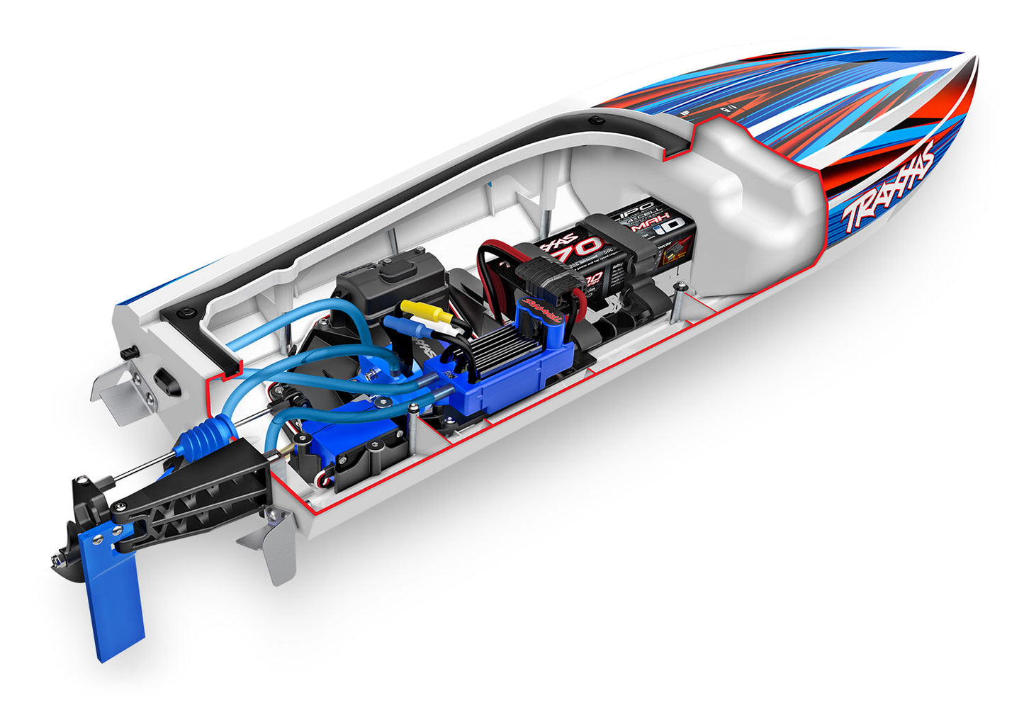 Traxxas Disruptor®: High Performance Race Boat 106064-4