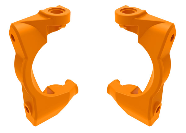 TRAXXAS Caster blocks (c-hubs), left & right (ORANGE) 10732-ORNG