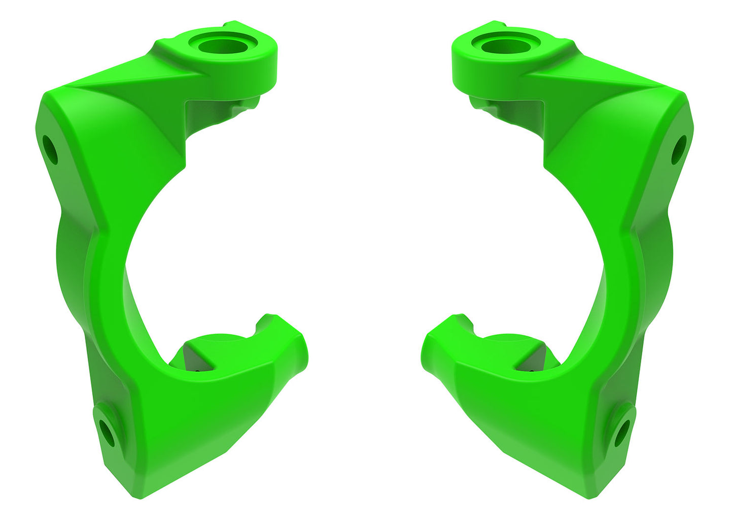 TRAXXAS Caster blocks (c-hubs), left & right (GREEN) 10732-GRN
