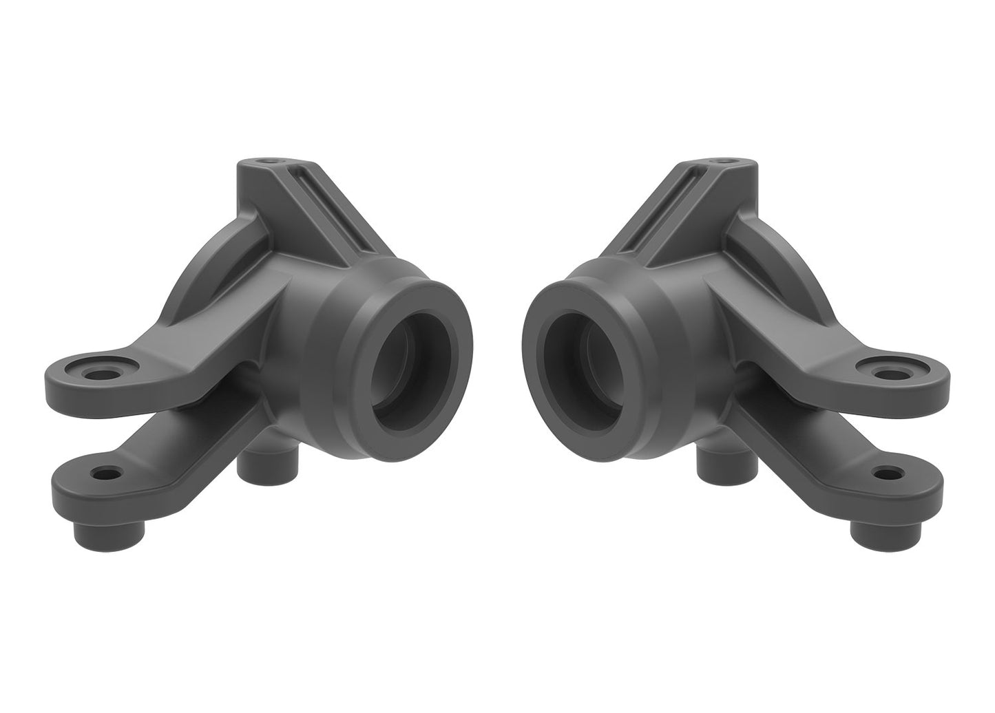 Traxxas Mini Maxx Steering Blocks (Gray) 10736-GRAY