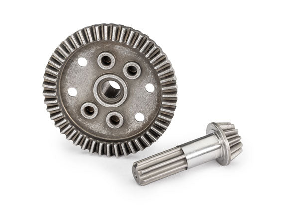 TRAXXAS MINI MAXX Ring gear, differential, 47-tooth/ pinion gear, differential, 12-tooth (planetary) (front) 10778