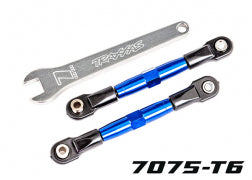 TRAXXAS Camber links, front (TUBES BLUE-anodized, 7075-T6 aluminum) 2444X