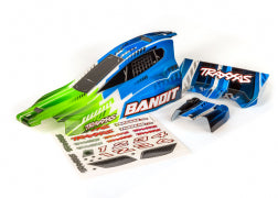TRAXXAS Body, Bandit® (also fits Bandit® VXL), green/ wing (painted, decals applied) 2450X