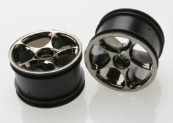 TRAXXAS Wheels, Tracer 2.2" (black chrome) (2) (Bandit rear) 2472A