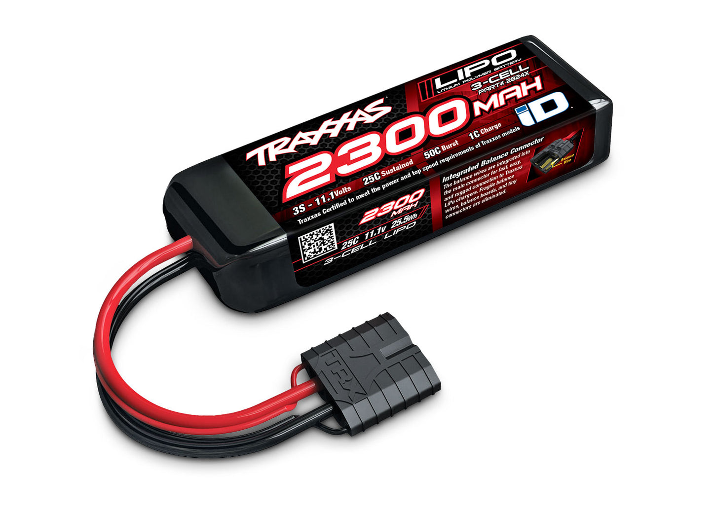 TRAXXAS 2300mAh 11.1V 3-Cell 25C LiPo Battery 2824X