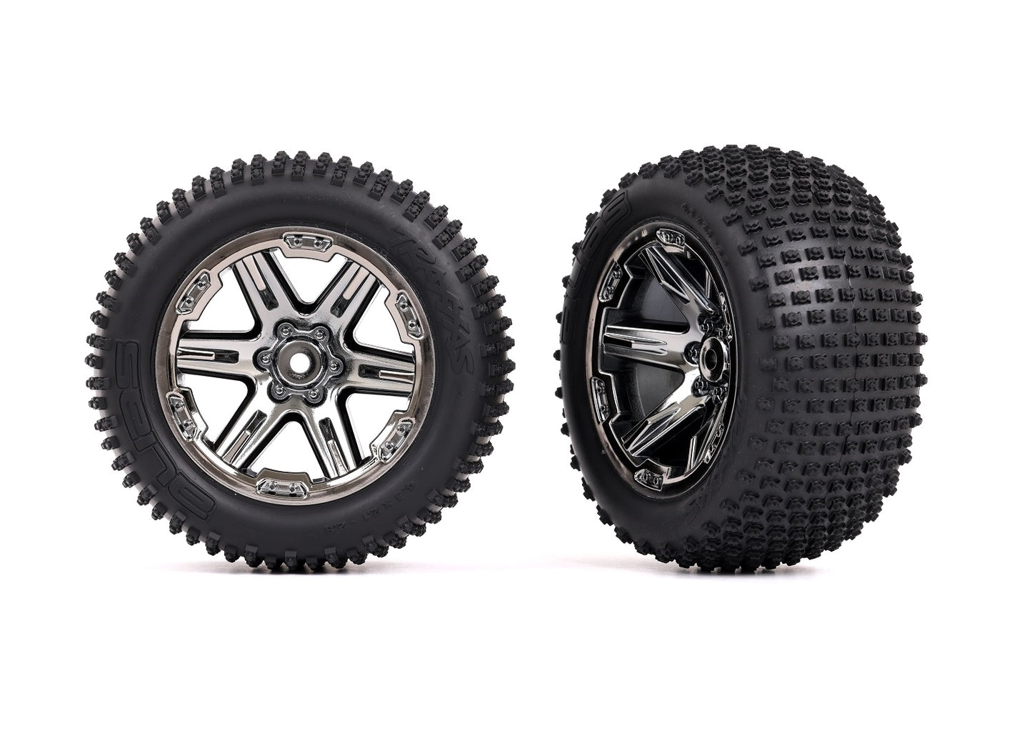 TRAXXAS Tires & wheels, assembled, glued (2.8") 3772R