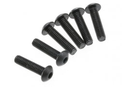 TRAXXAS Screws, 4x16mm button-head machine (hex drive) (6) 3933