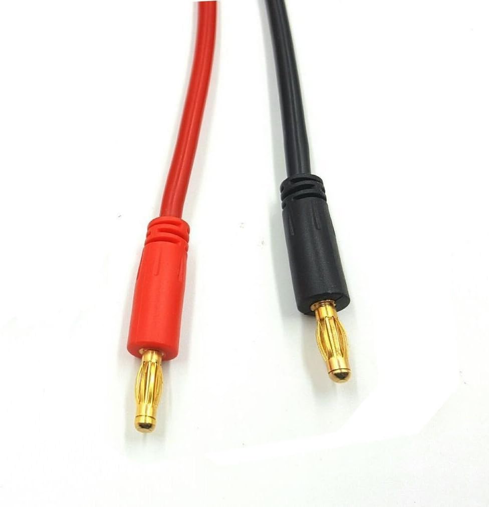RC Lipo TRX Battery Charge Cable with 4.0mm Gold Plated Banana Plug 14AWG 599