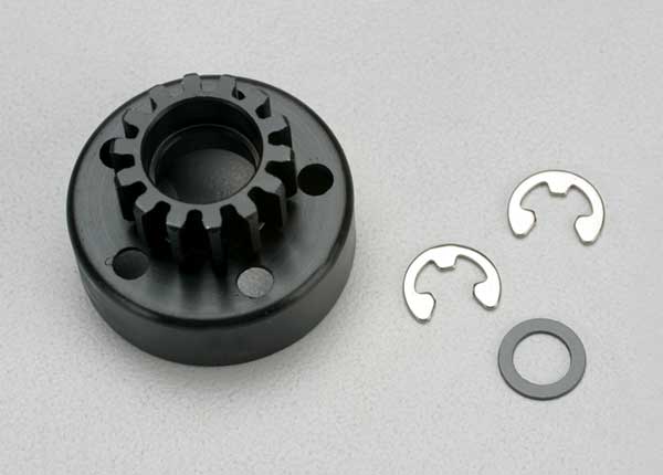 TRAXXAS TRX 2.5 Clutch bell (14-tooth)/ 5x8x0.5mm fiber washer (2)/ 5mm e-clip (2) 5214