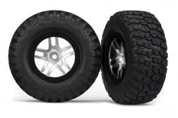 Traxxas BFGoodrich Mud TA Rear Tires (2) (Satin Chrome) 6873