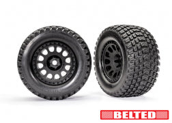 TRAXXAS Tires & wheels, assembled (left & right) 7862