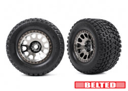 TRAXXAS Tires & wheels, assembled (left & right) 7862X