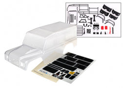 TRAXXAS Body, Land Rover Defender, complete (clear, trimmed, requires painting) 8011P