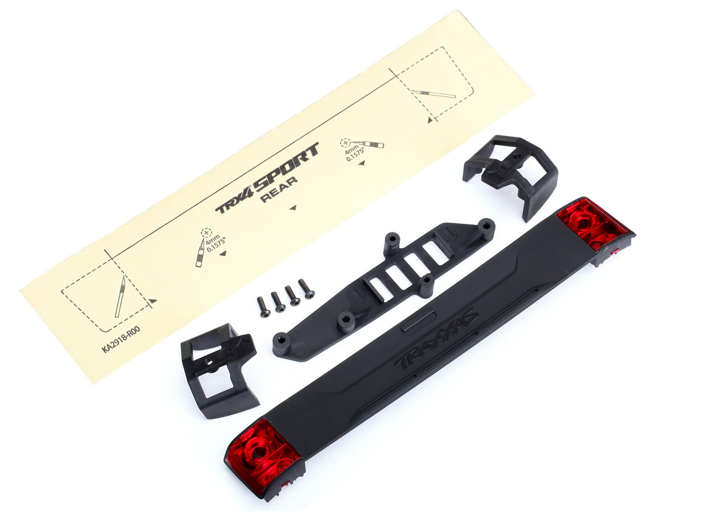 Traxxas TRX-4 Sport Tailgate Panel w/Tail Light Lens (2) 8117