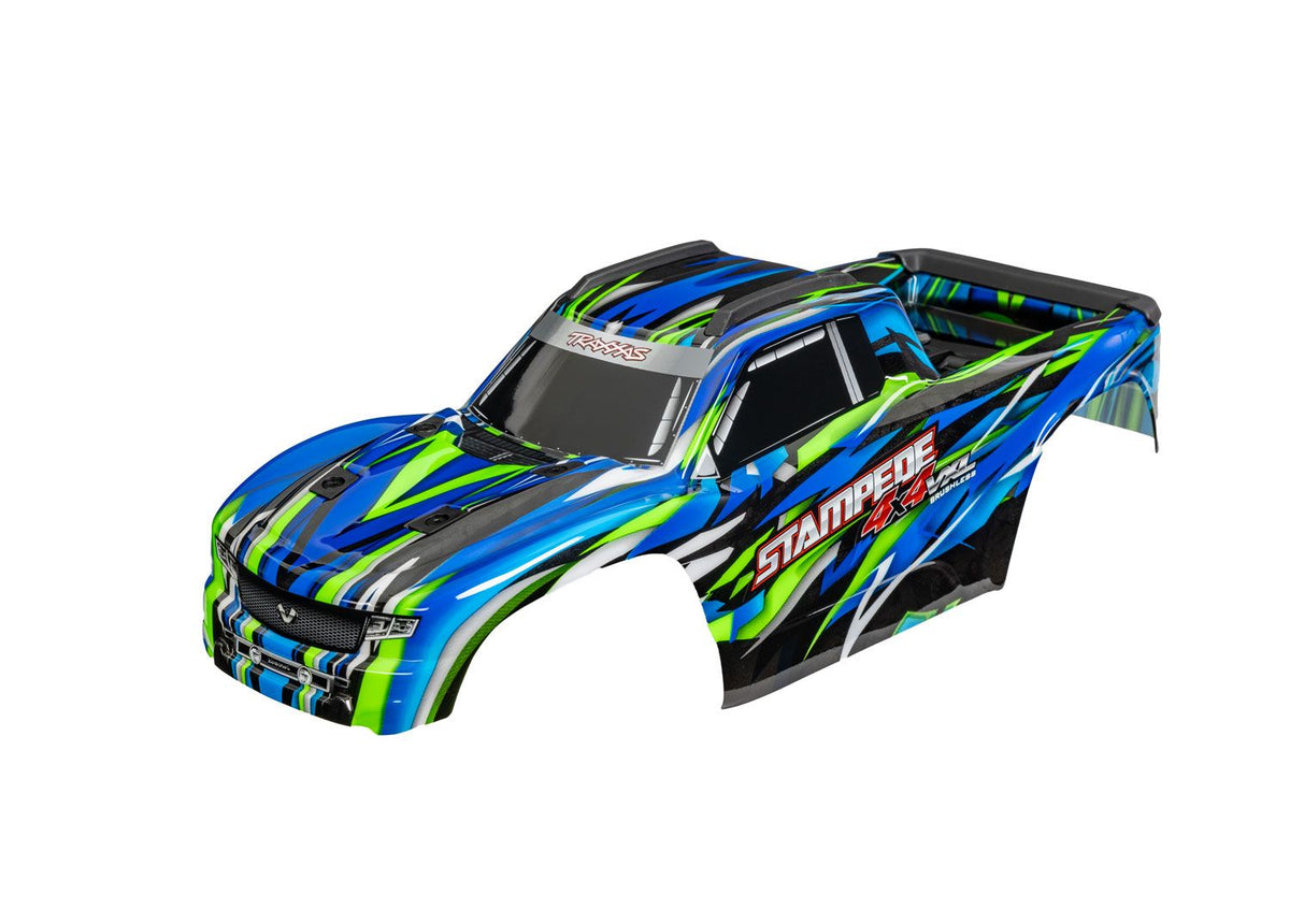 TRAXXAS Body, Stampede® 4X4 VXL, green (painted, decals applied) 9516-GRN