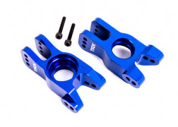 Traxxas Aluminum Rear Stub Axle Carriers Left & Right (Blue) (2) 9552X