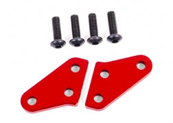 TRAXXAS Steering block arms (aluminum, red-anodized) (2) 9636R