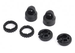 TRAXXAS Shock caps, GT-Maxx® shocks (2)/ spring perch/ adjusters (2) (for 2 shocks) 9664
