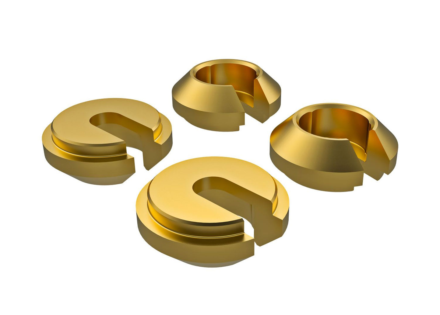 Traxxas TRX-4M Brass Lower Shock Retainer (4) 9761A