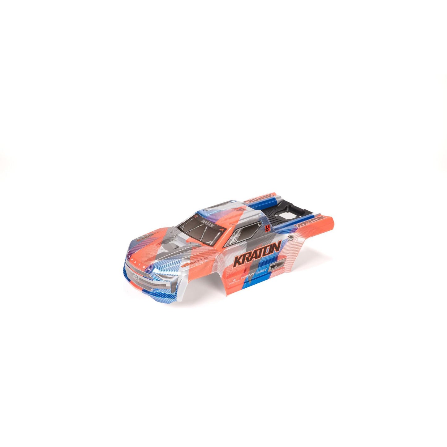 1/8 Painted Body with Decals, Blue/Orange: KRATON 6S BLX V6 ARA-1517