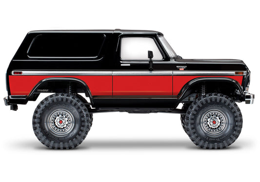 Traxxas TRX-4® 1/10 Trail Crawler Truck w/1979 Bronco Clipless Body (RED) 82246-4