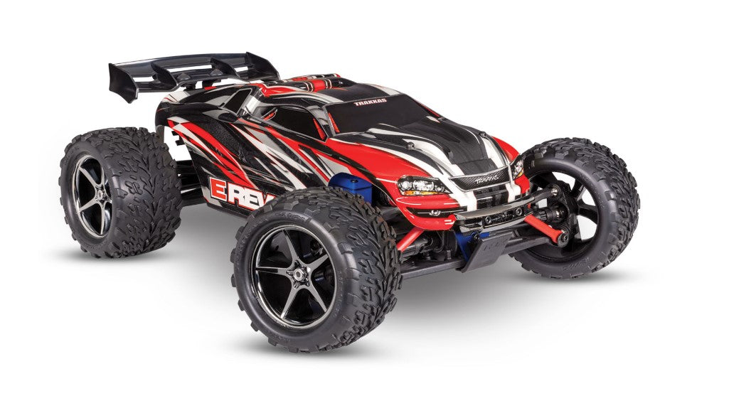 TRAXXAS 1/16 Scale E-Revo: 4X4 Monster Truck w/USB-C 71054-8 RED