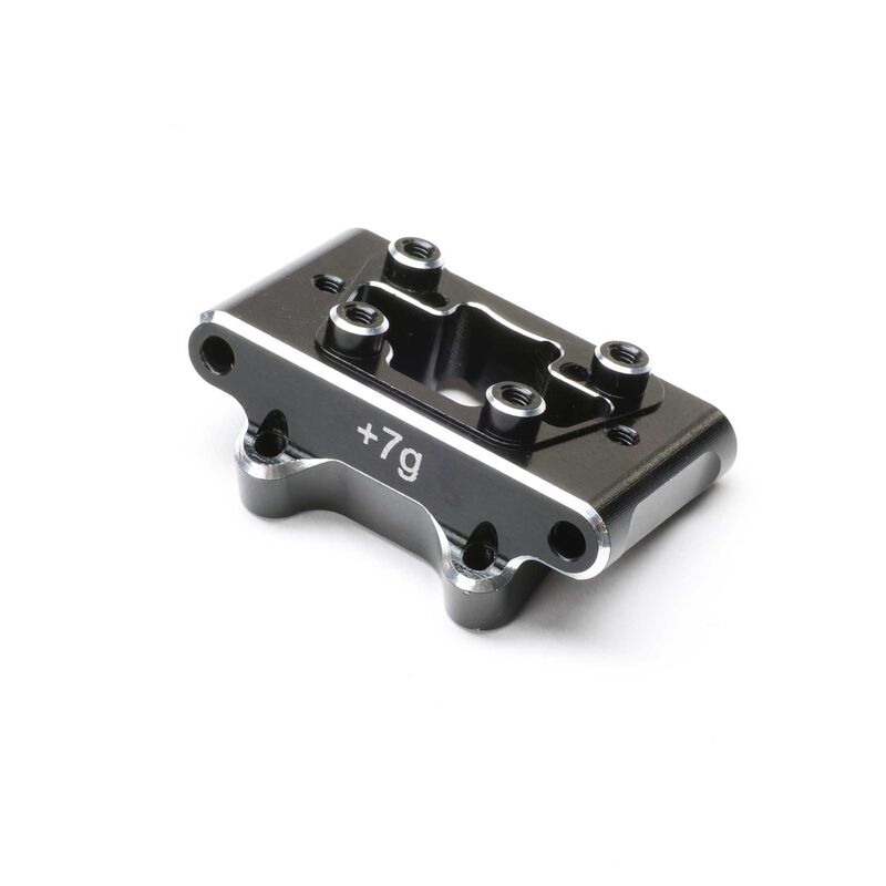 LOSI Front Pivot Block, Aluminum, Black: 22S Sprint TLR-1066