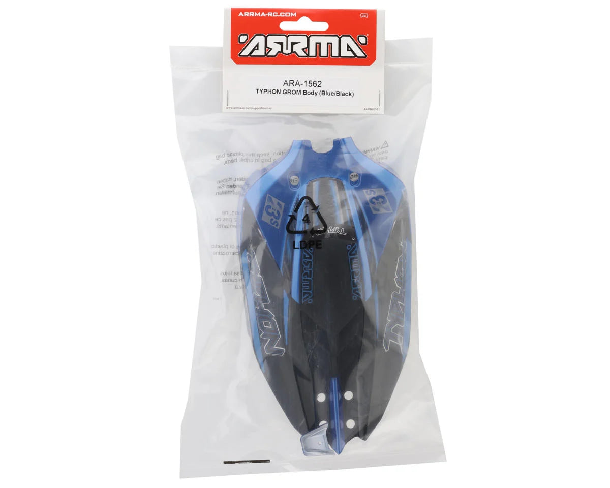 Arrma Typhon Grom 223S 1/14 Pre-Painted Body (Blue/Black) ARA-1562