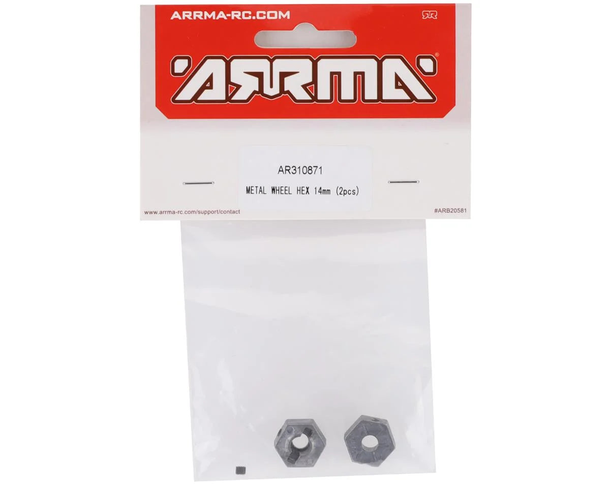 Arrma 14mm Wheel Hex (Metal) (2) ARA310871 ARAC9472 AR310871