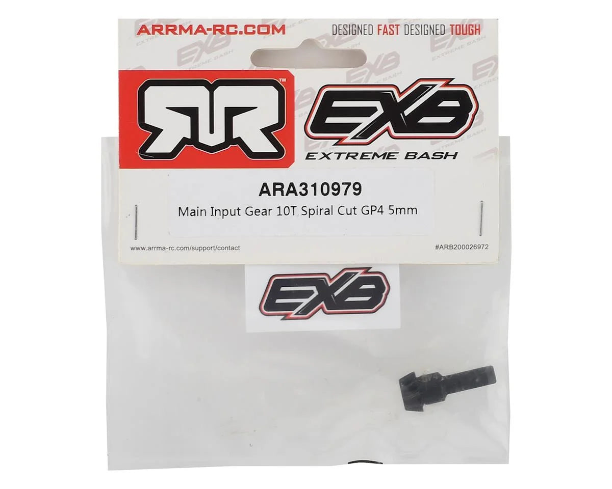 Arrma Kraton EXB GP4 Spiral Cut Main Input Gear (10T)ARA310979