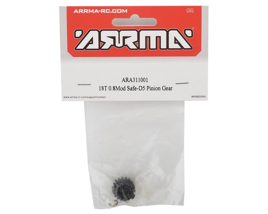 Arrma Safe-D5 Steel Mod 0.8 Pinion Gear (18T)ARA311001