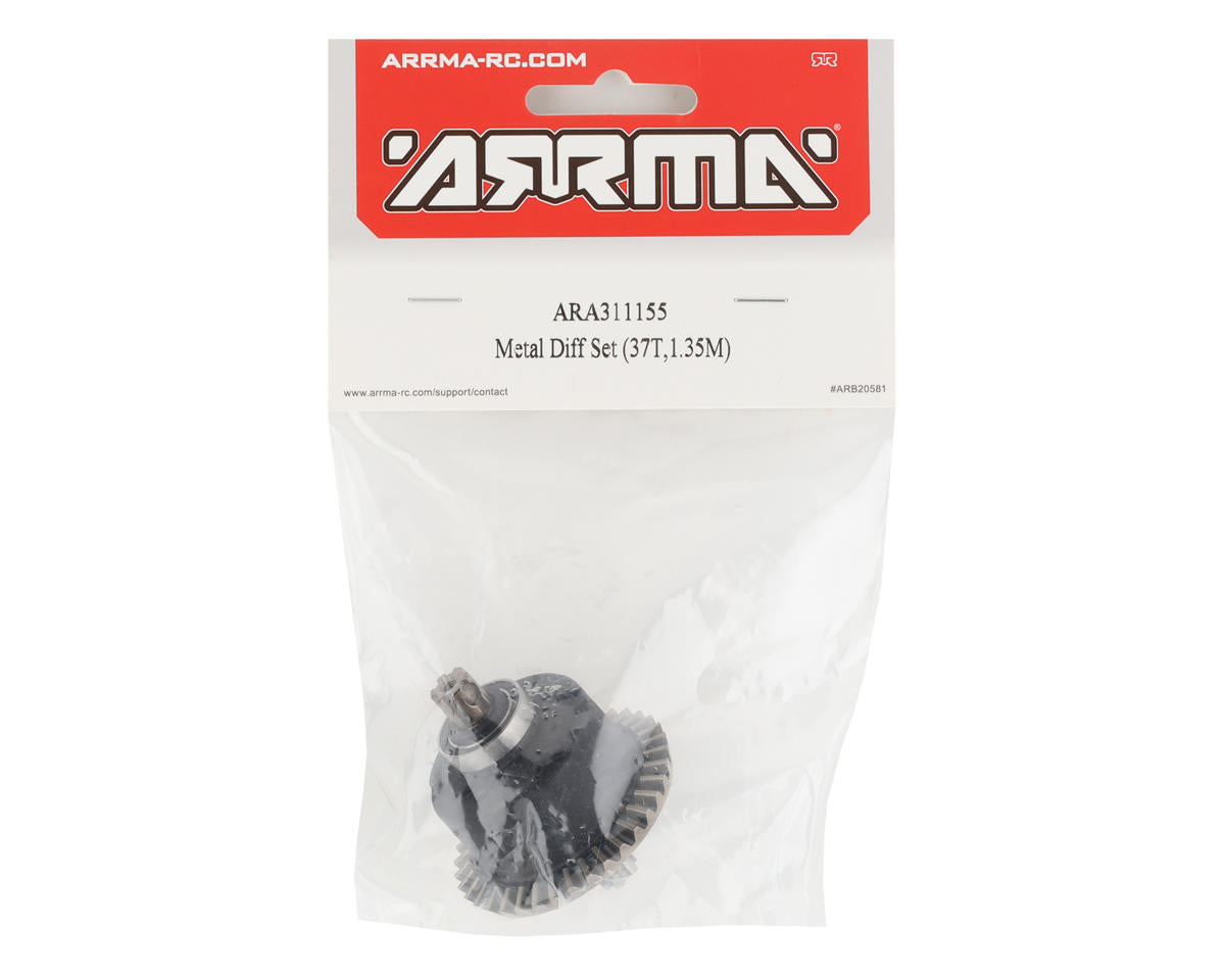 Arrma Big Rock 3S BLX Metal Front/Rear Differential Set (37T/MOD 1.35) ARA311155