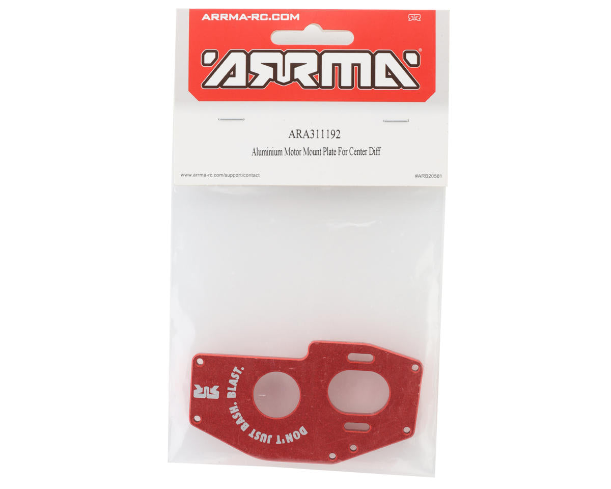 Arrma 4S BLX Aluminum Center Differential Motor Mount Plate ARA311192
