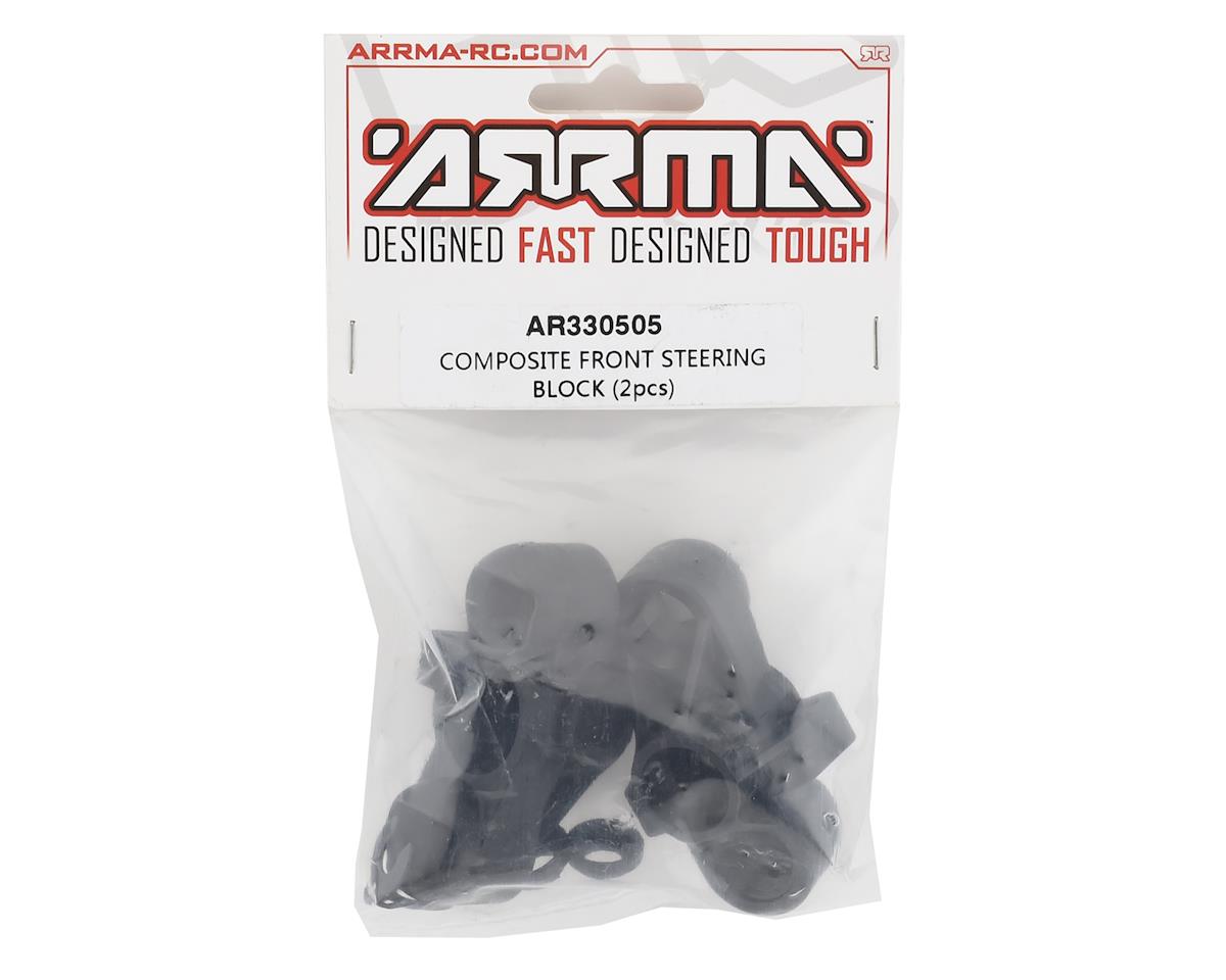Arrma 6S Front Composite Steering Block (2) ARA330505 ARAC9366 AR330505