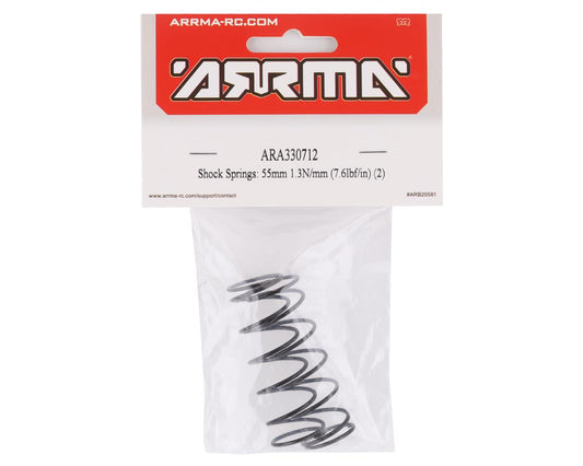 Arrma Vorteks BLX 55mm Front Shock Springs (7.6lb/in) (2) ARA330712