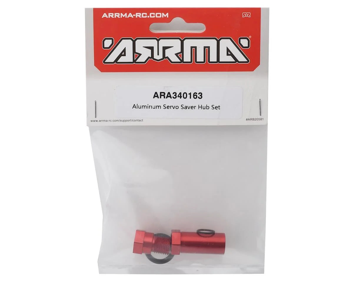 Arrma BLX/Roller Aluminum Servo Saver Hub Set (Red) ARA340163