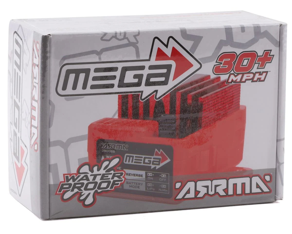 Arrma Mega 12T Brushed ESC (Red) ARA390068 AR390068