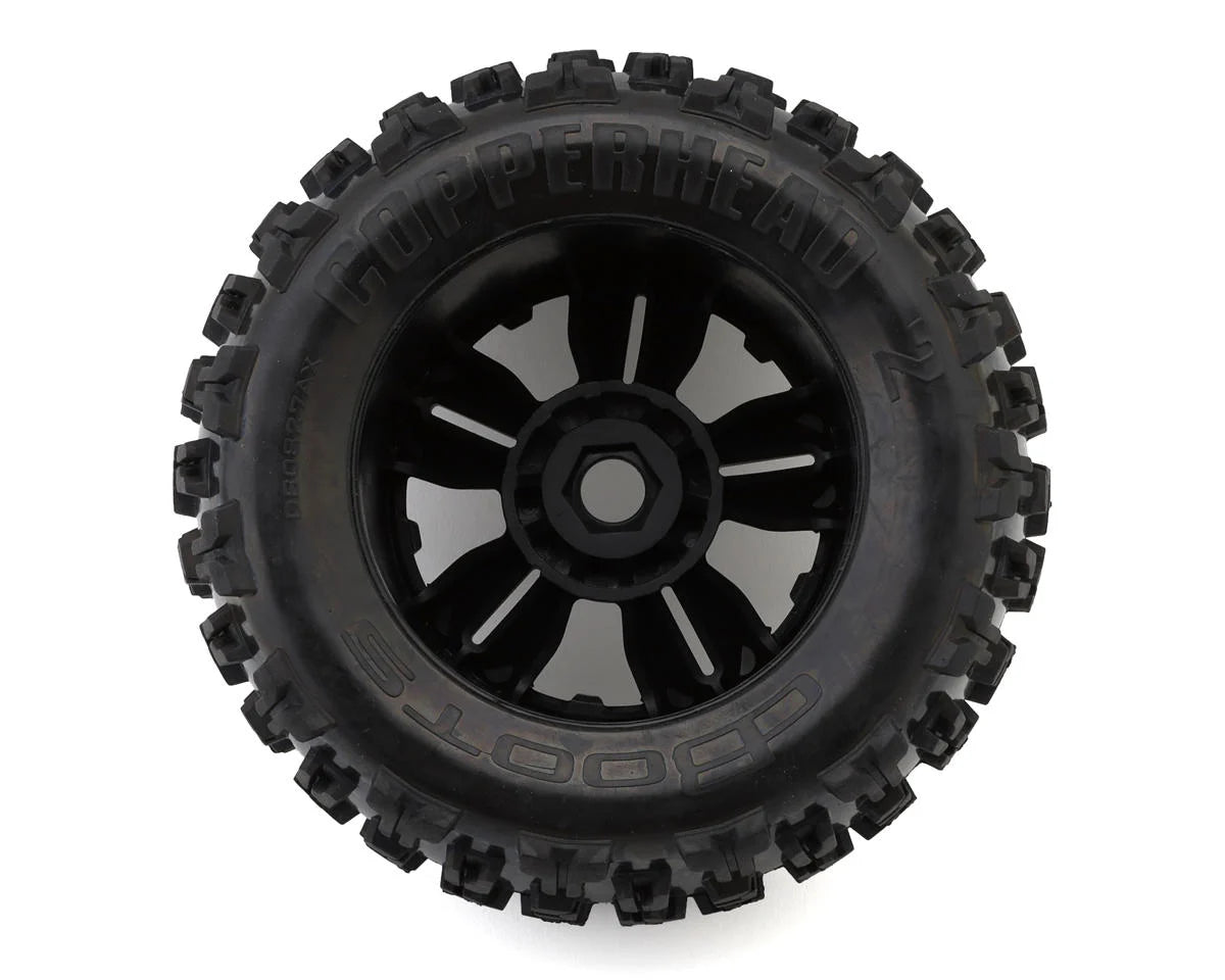 Arrma Kraton 6S BLX dBoots Copperhead2 MT 3.8 Pre-Mounted Tires (Black) (2) ARA550059