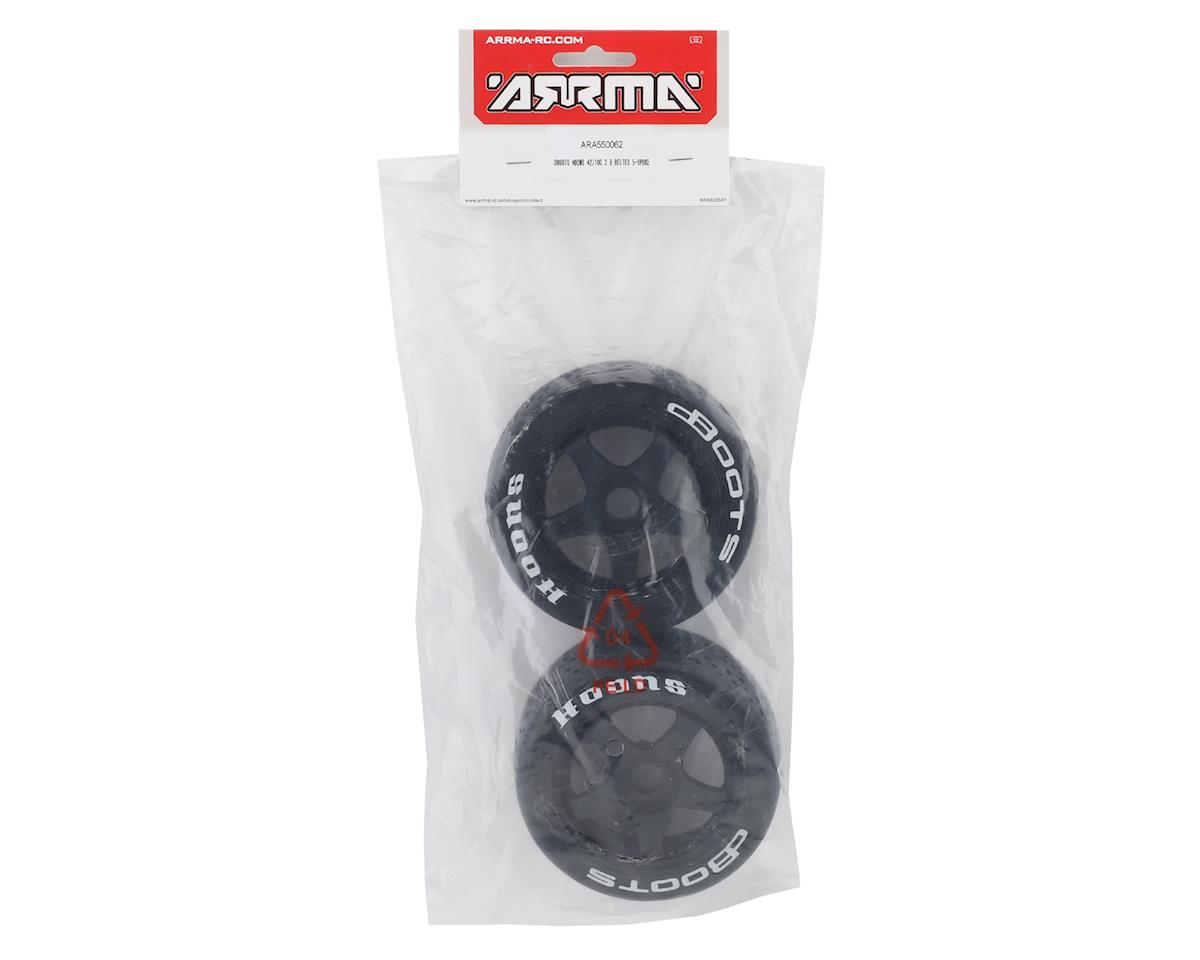 Arrma Infraction 6s BLX DBoots Hoons Pre-mounted Tires (2) (White) ARA550062