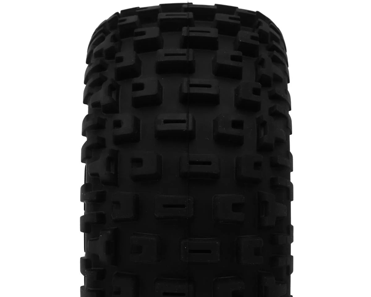 Arrma dBoots Fortress LP Pre-mounted Tire Set (Black) (2) w/17mm Hex ARA550110