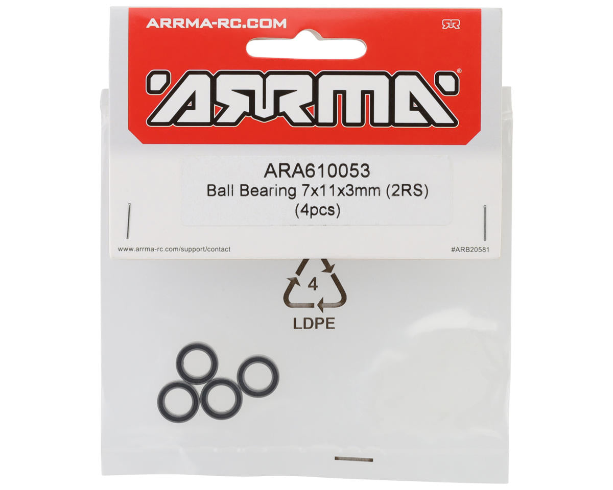 Arrma 7x11x3mm Ball Bearing (4) ARA610053