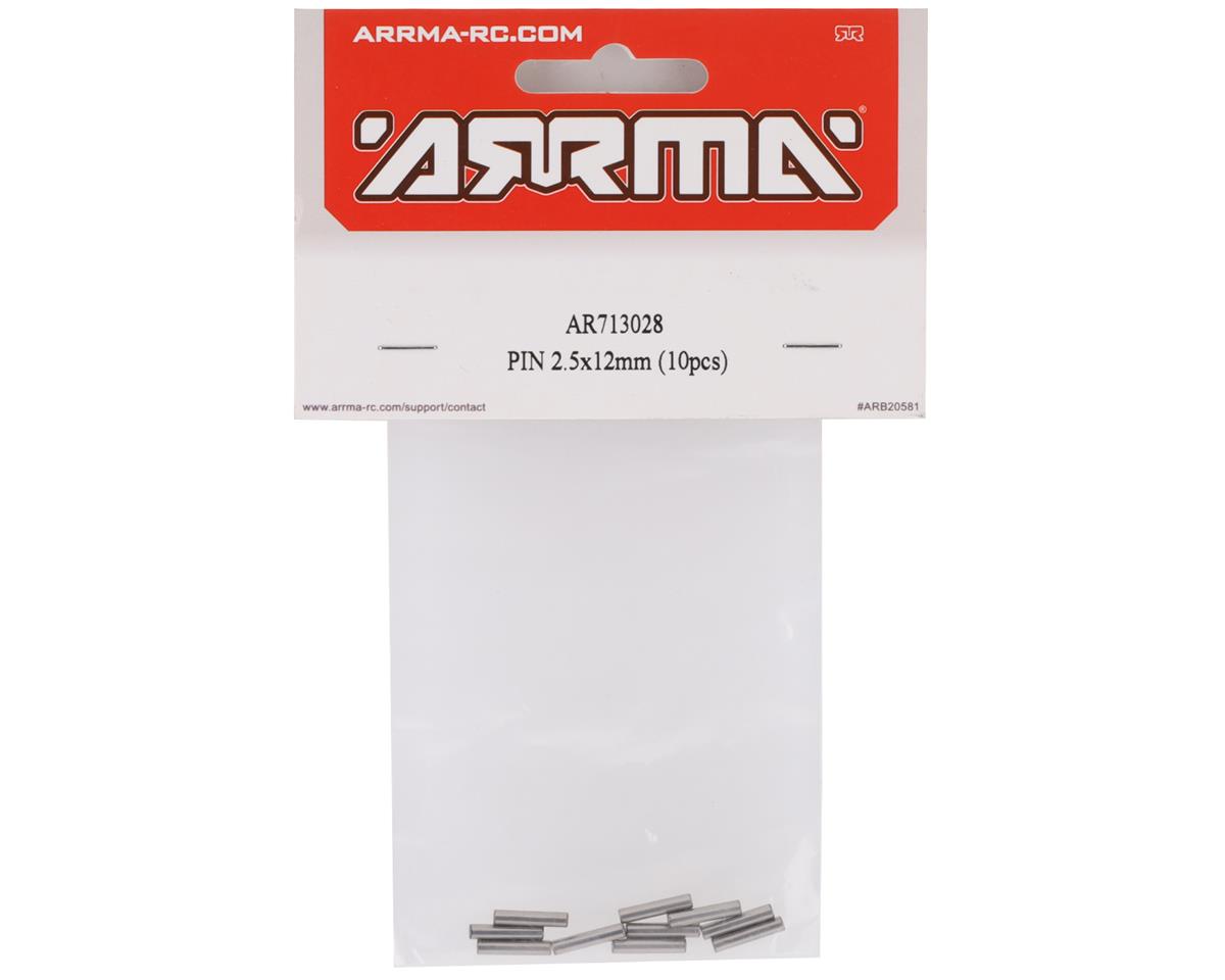 Arrma 2.5x12mm Pin Set (10) fits Big Rock ARA713028 AR713028 ARAC8003