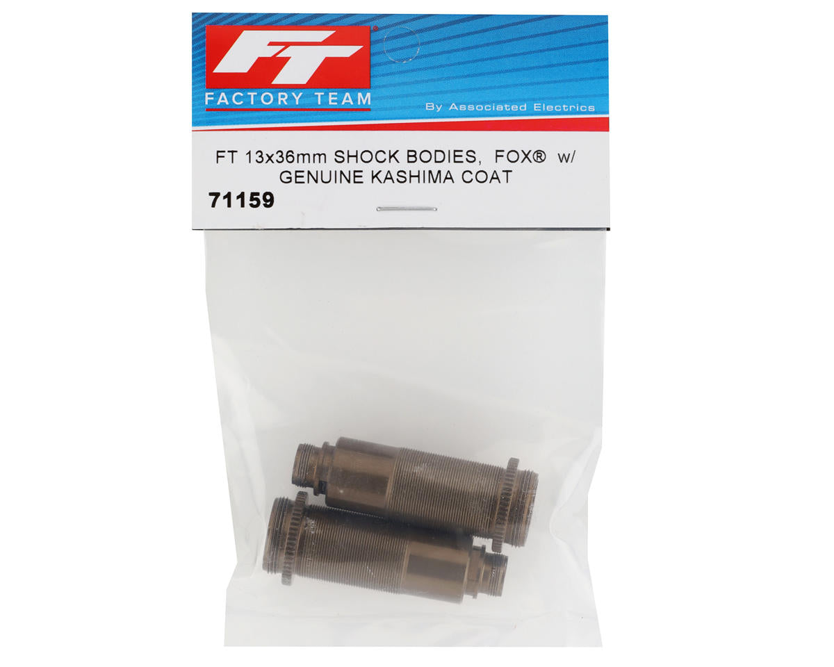 Team Associated Factory Team FOX Kashima Coated 13x36mm Shock Body (2) (Truck Front) 71159