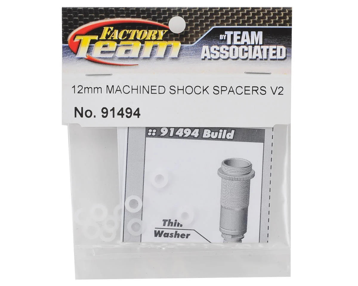 Team Associated 12mm Big Bore V2 Machined Shock Spacers ASC91494