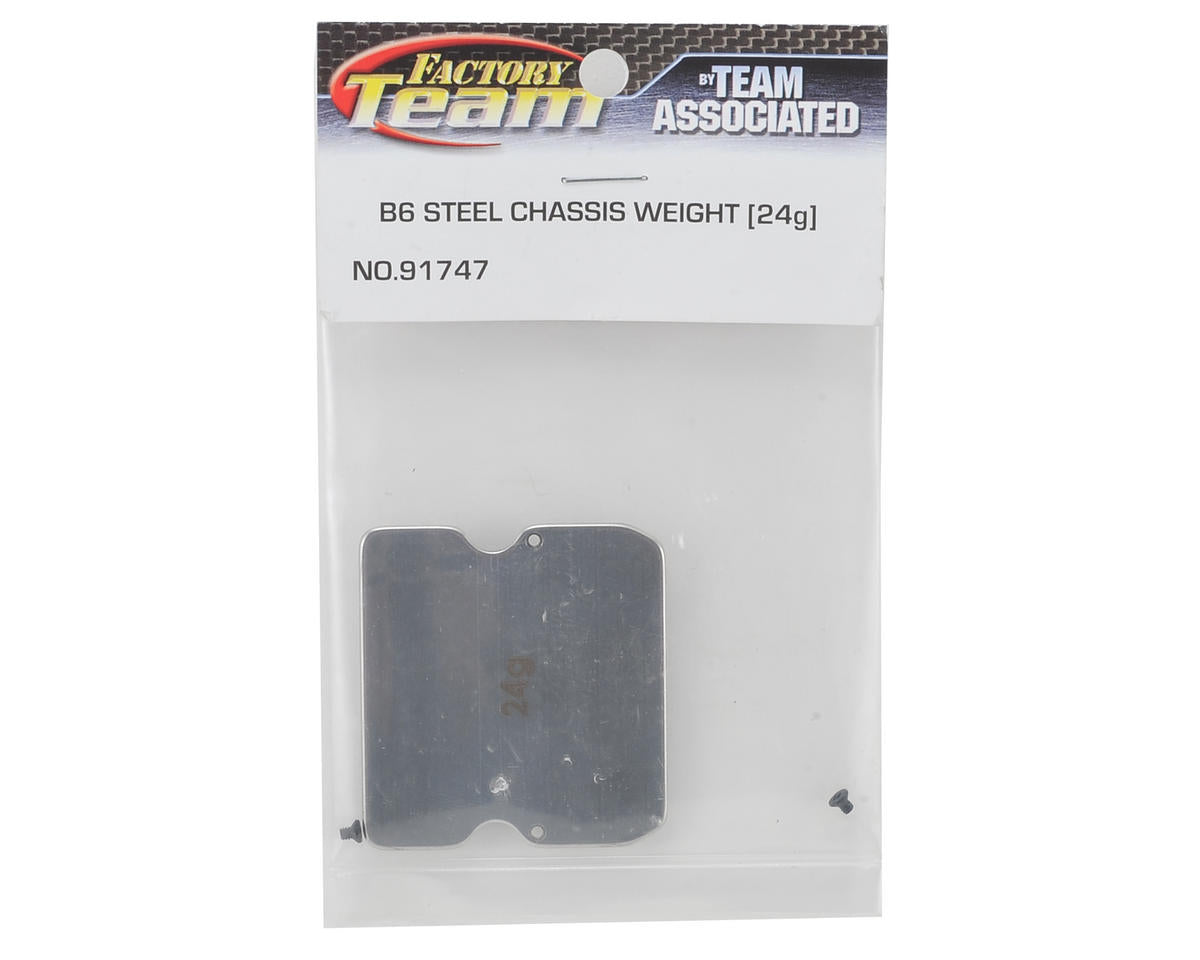 Team Associated B6 Steel Servo Chassis Weight (24g) 91747