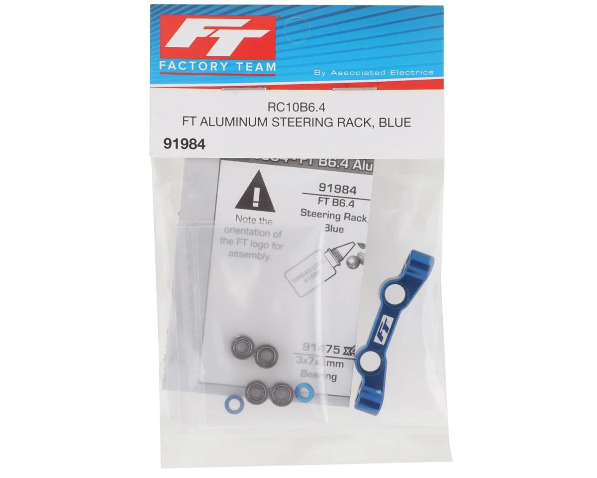 Team Associated RC10B6.4 Factory Team Steering Rack (Blue) 91984