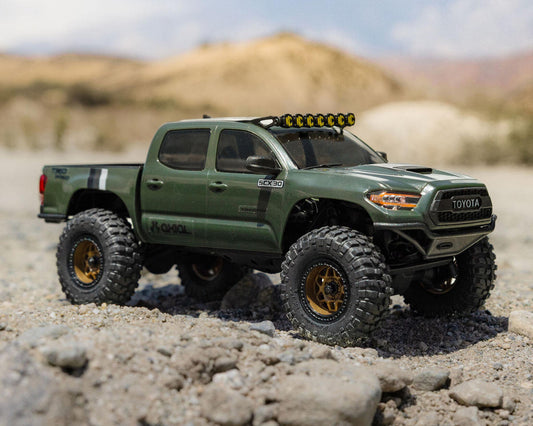 Axial SCX30 Toyota Tacoma TRD Pro 1/30 4WD RTR Scale Mini Crawler (Green) AXI-3289T1