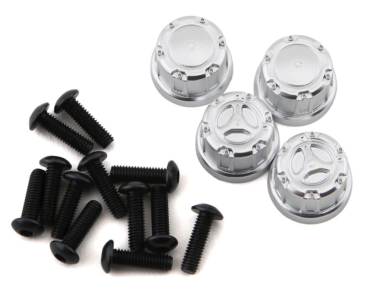 Axial SCX10 III, 1.9" KMC Machete Beadlock Wheels (Satin Chrome) (2) AXI43009